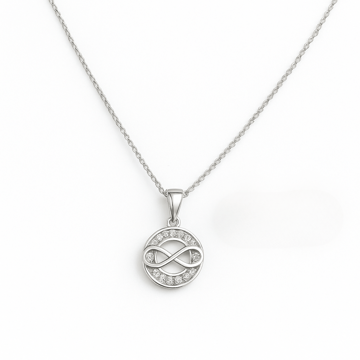 Sterling Silver Infinity Jewellery Set with CZ Stones - Yenny Jewels
