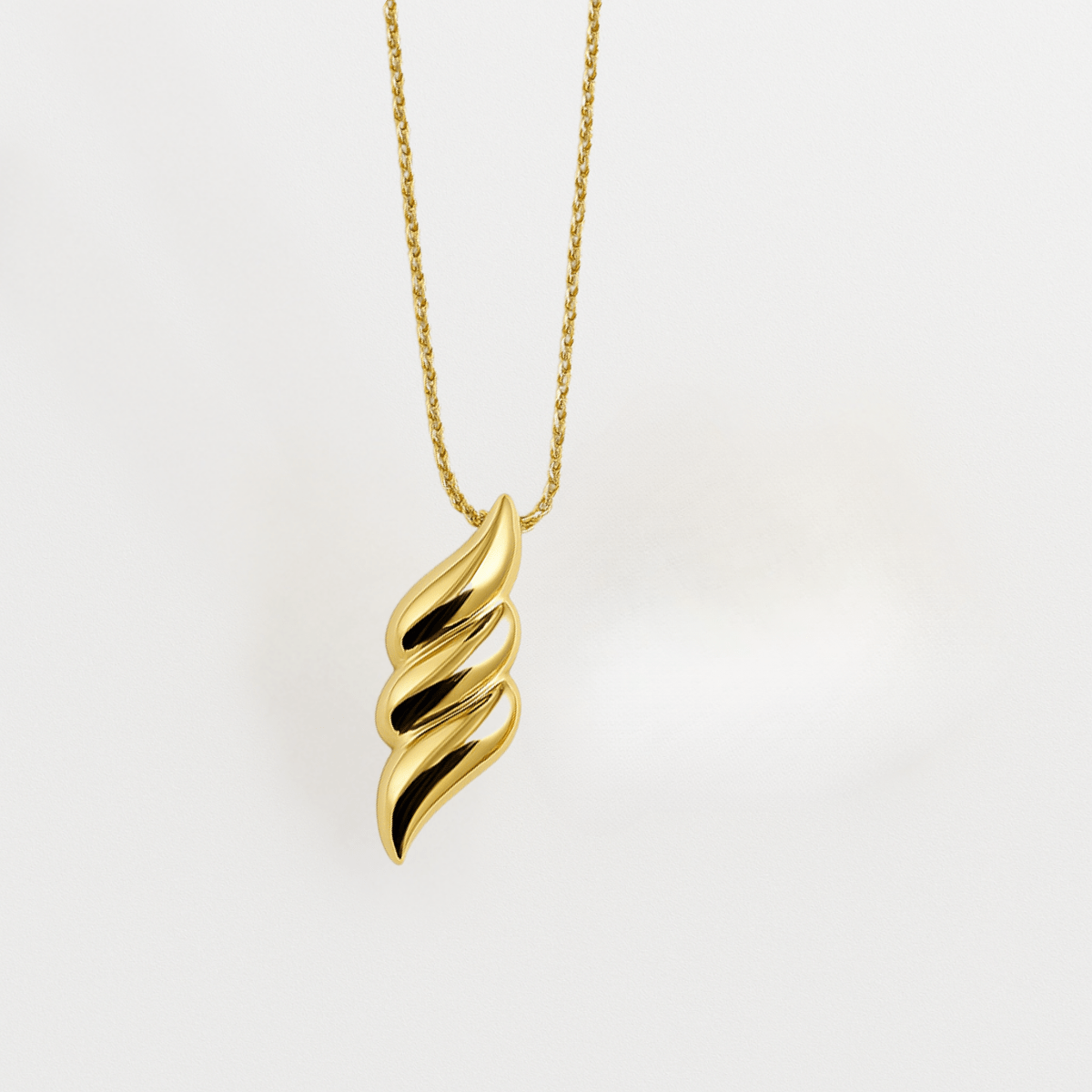 Swirl Pendant Necklace & Earrings Set - Yenny Jewels