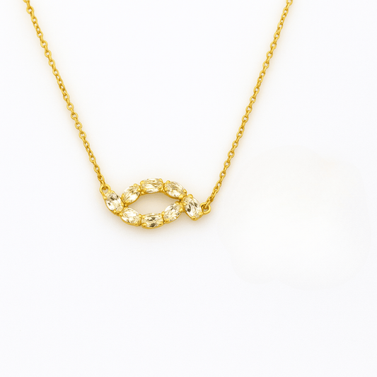 Crystal Link Necklace & Earrings Set - Yenny Jewels