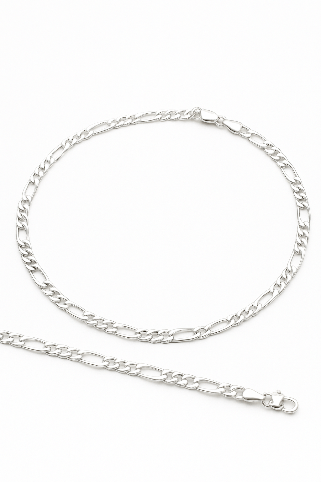 Figaro Chain & Bracelet Set - Yenny Jewels