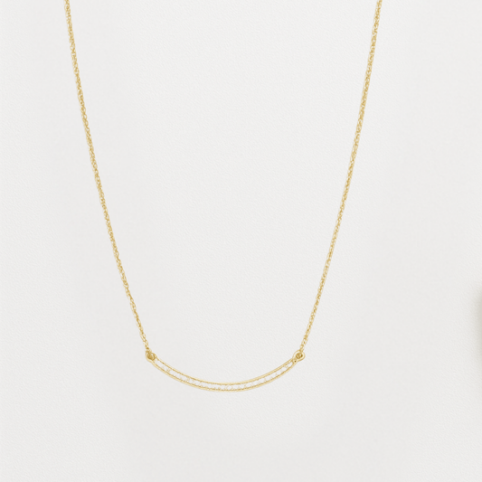 Pave Bar Necklace & Ear Climber Set - Yenny Jewels