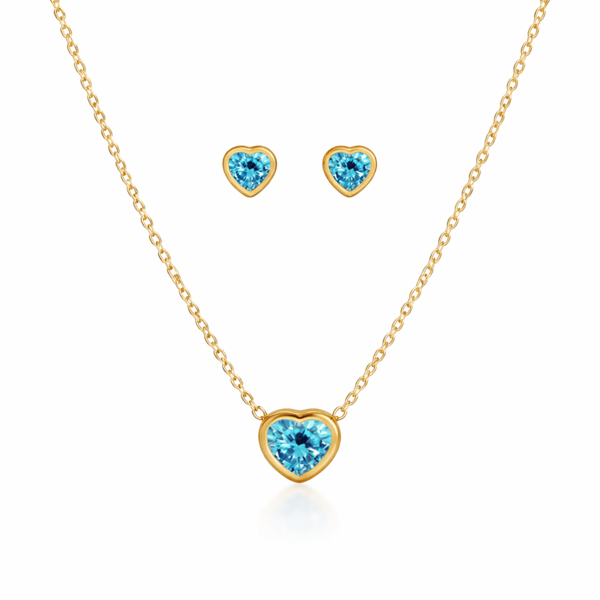 Azure Heart Set - Pre - Order|Pre - Ordine (10 - 15 working days| giorni lavorativi) - Yenny Jewels