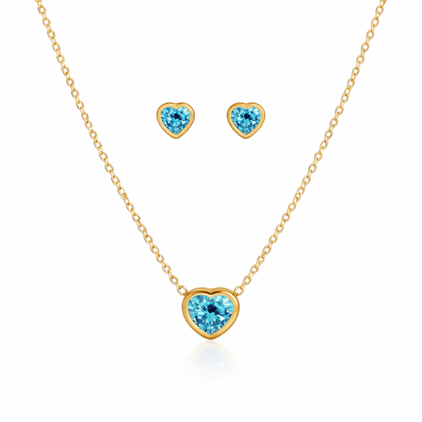 Azure Heart Set - Pre - Order|Pre - Ordine (10 - 15 working days| giorni lavorativi) - Yenny Jewels