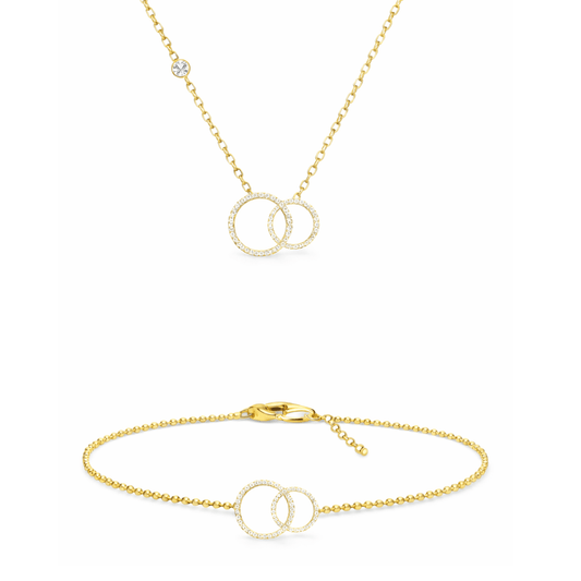 The Eternal Bond Set | 316L Stainless Steel & Rhinestone - Yenny Jewels