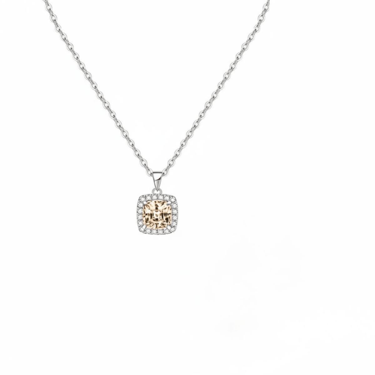Champagne Luminous: 316L Steel & Zircon Signature Set - Yenny Jewels