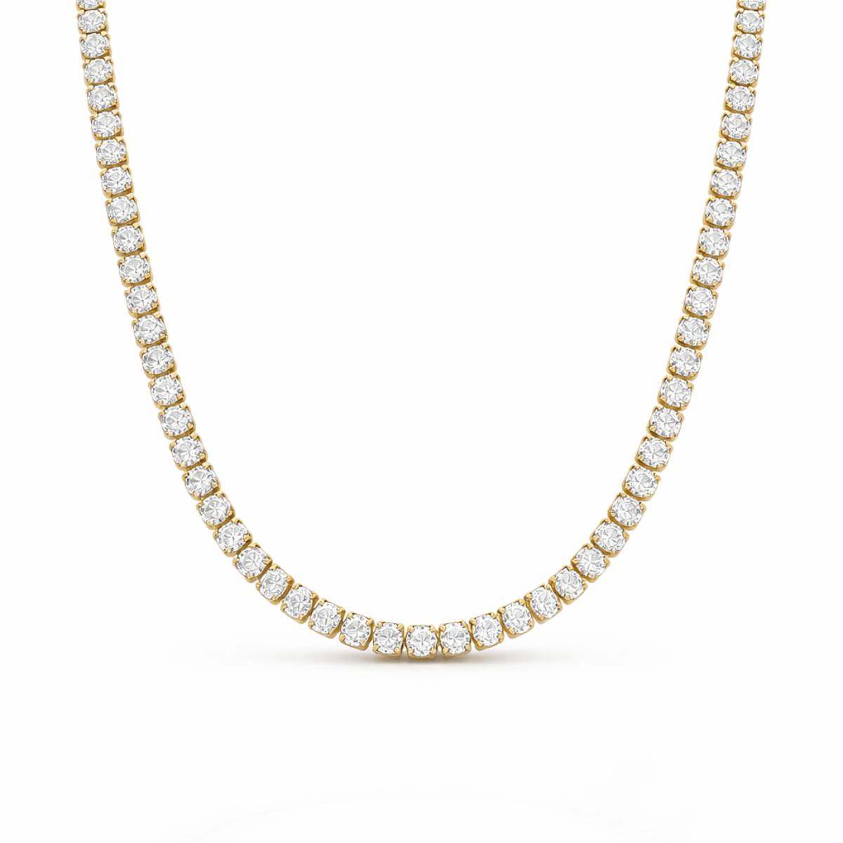 Liquid Ice - 316L Stainless Steel Tennis Necklace & Bracelet Set - Yenny Jewels