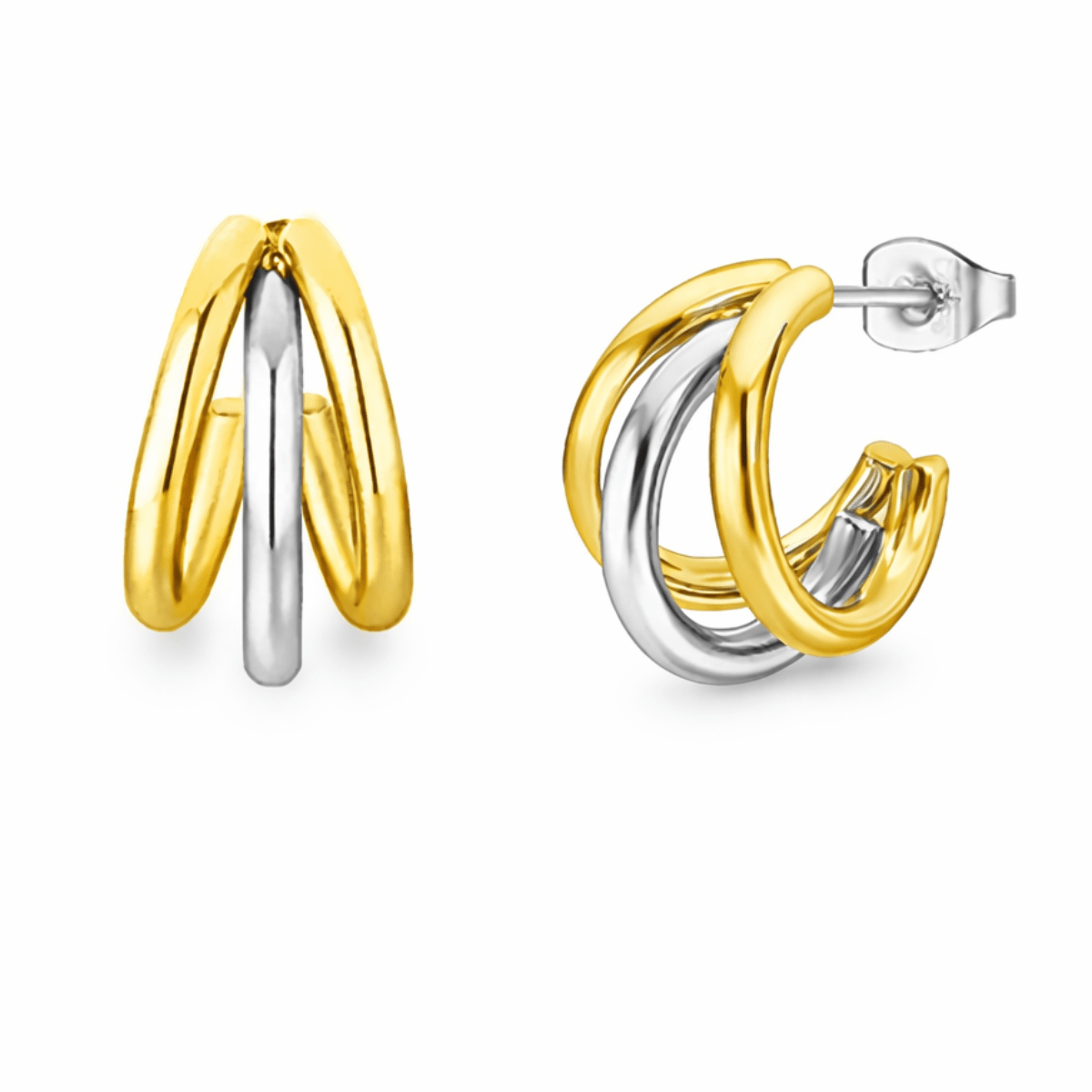 The Forever - Finish Duo: 316L Steel & Rhodium - Yenny Jewels