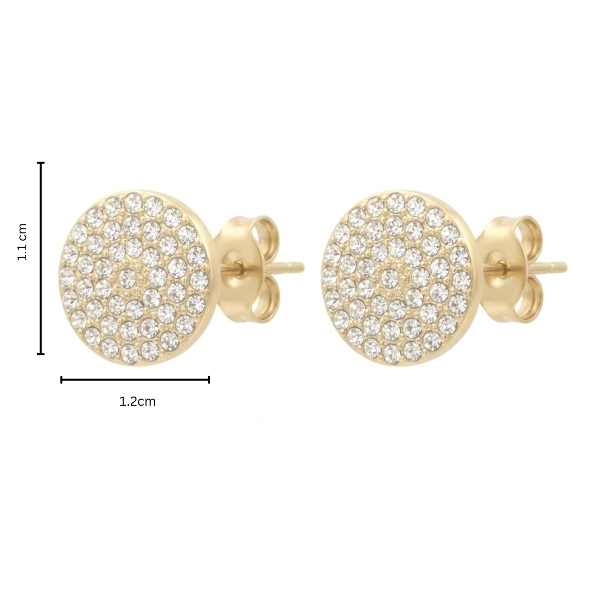 Ice - Fire Pavé Studs: The Untarnishable Standard - Yenny Jewels
