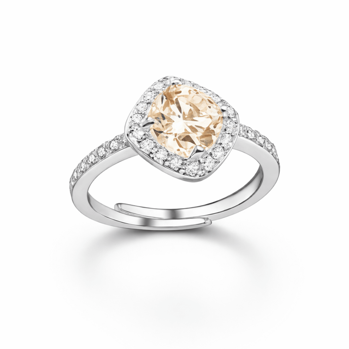 Champagne Luminous: 316L Steel & Zircon Signature Set - Yenny Jewels