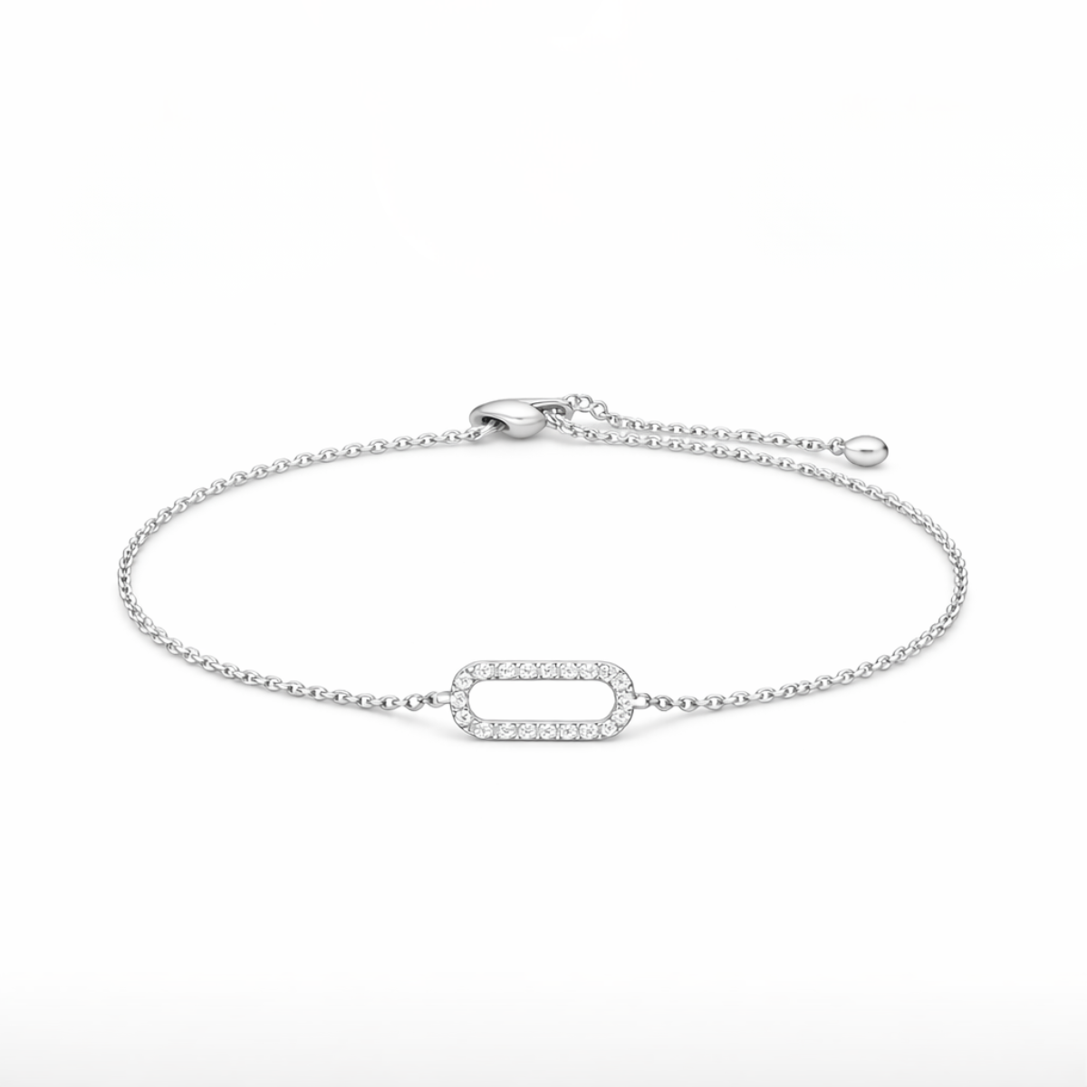 The Halo Oval Suite - 316L Steel Radiant Cubic Zirconia Jewellery Set - Yenny Jewels