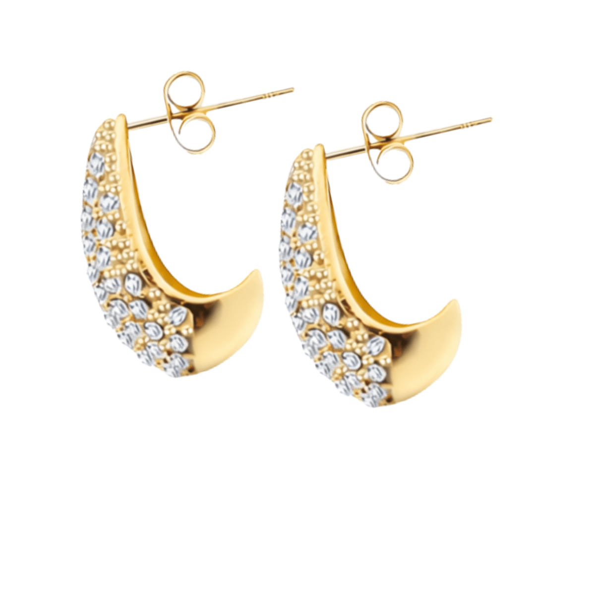 The Aurora Teardrop Pavé Hoops - Yenny Jewels