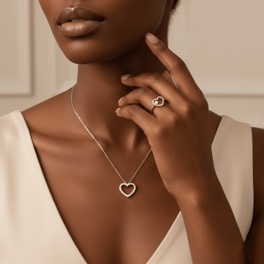 Eternal Heart Set - 316L Stainless Steel Minimalist Jewellery - Yenny Jewels