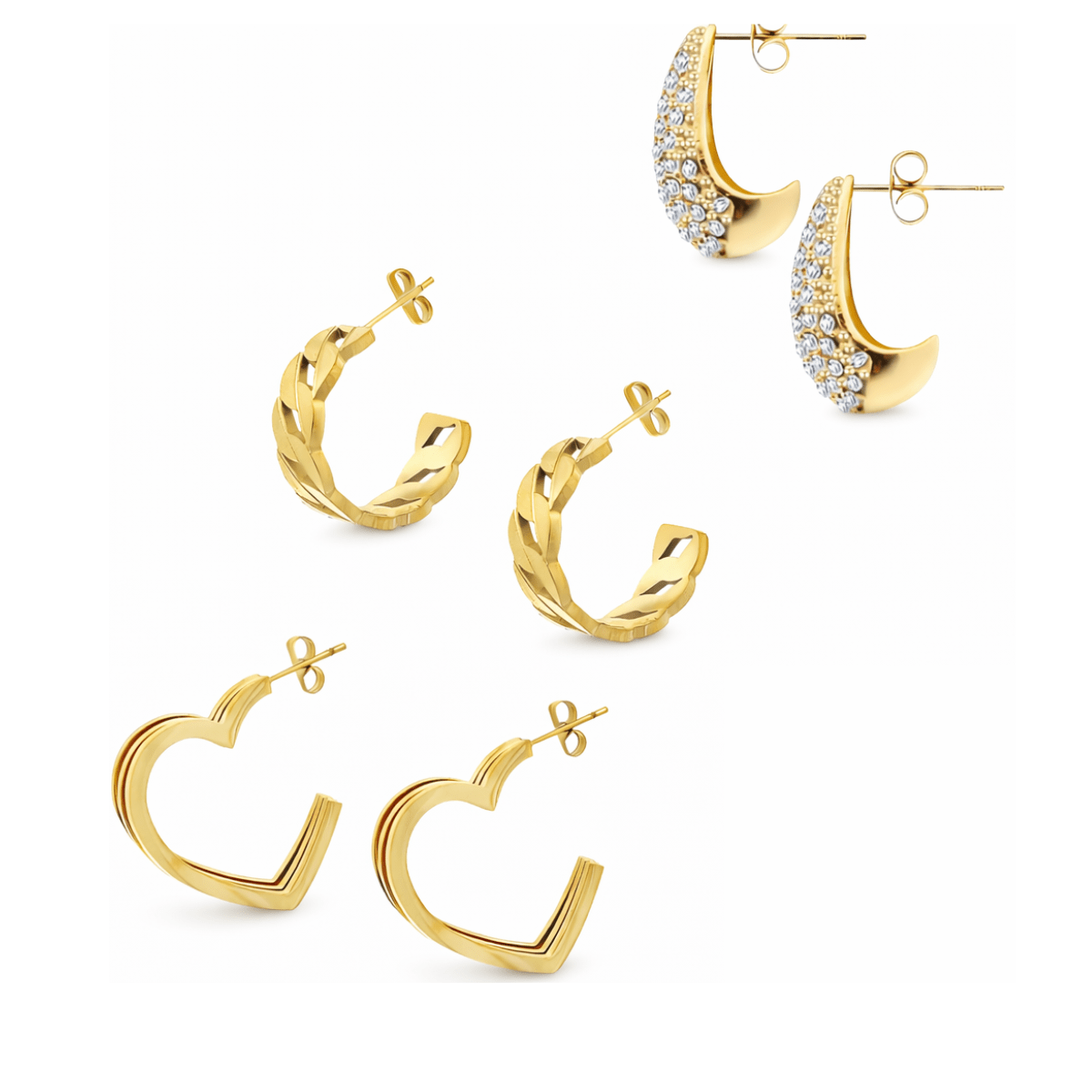 Icon Hoop Trio - Pre - Order|Pre - Ordine (10 - 15 working days| giorni lavorativi) - Yenny Jewels