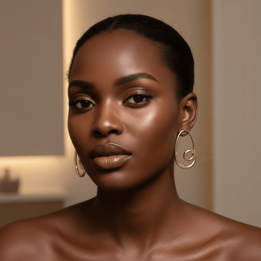 Sculpted Swirl: 316L Gold - Finish Eternal Hoops - Yenny Jewels