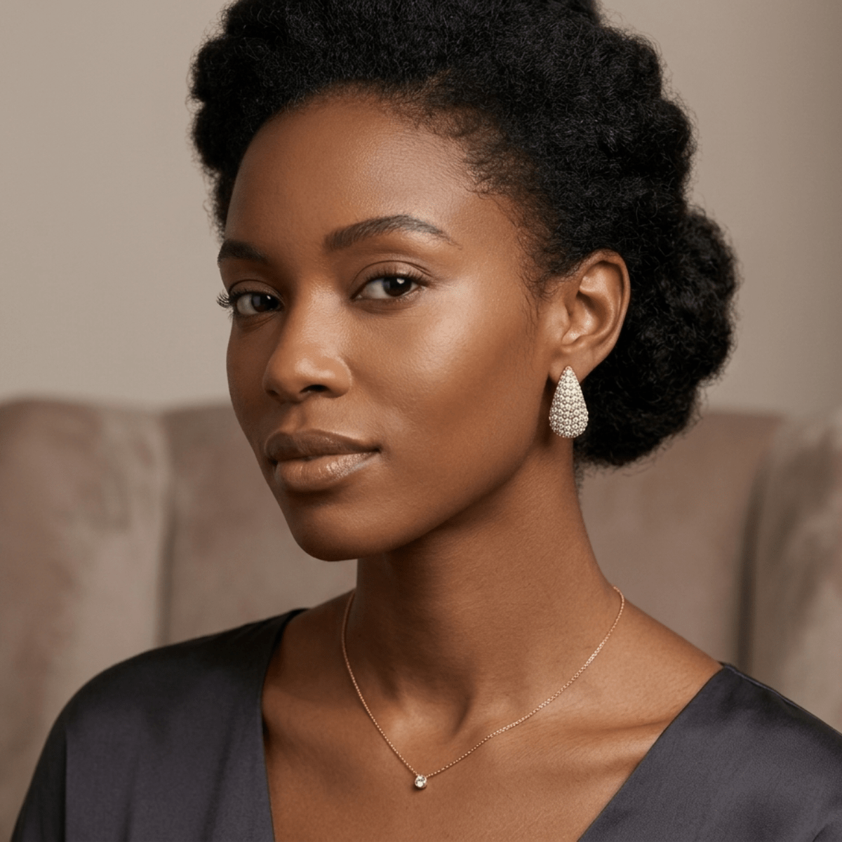 The Aurora Teardrop Pavé Hoops - Yenny Jewels
