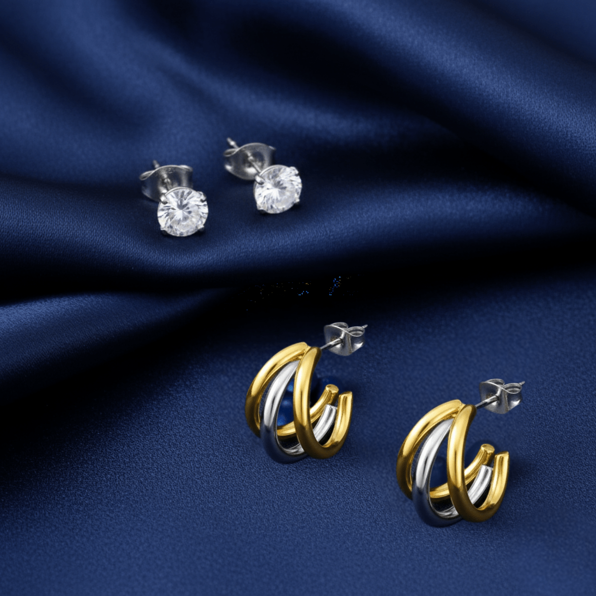 The Forever - Finish Duo: 316L Steel & Rhodium - Yenny Jewels