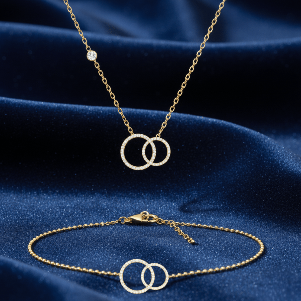 The Eternal Bond Set | 316L Stainless Steel & Rhinestone - Yenny Jewels