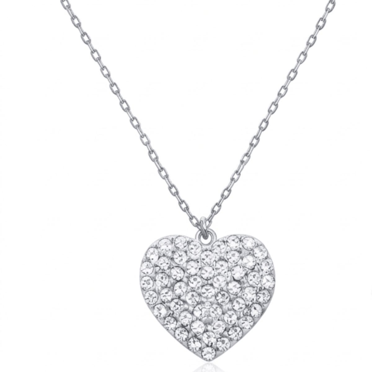 The Lumina Heart Vault: 316L Silver & Pave Rhinestone Suite - Yenny Jewels