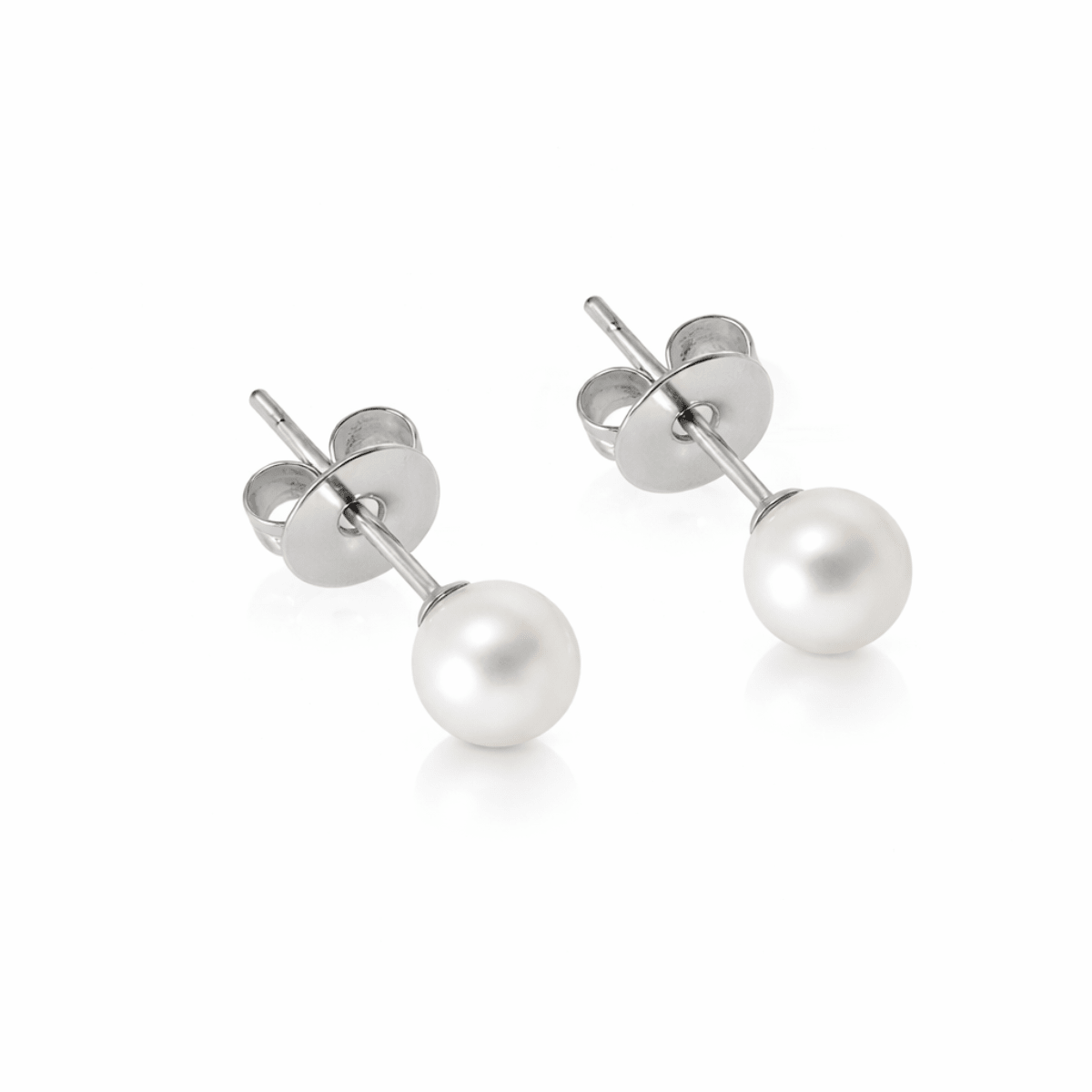Celeste Pearl & Steel Jewellery Set - Timeless Minimalist Style - Yenny Jewels
